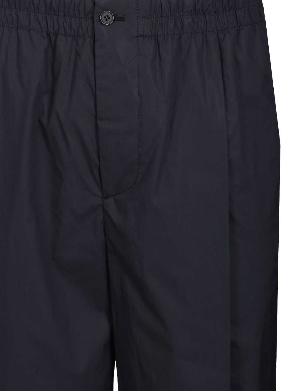 elasticated waist trousers Blue Cotton