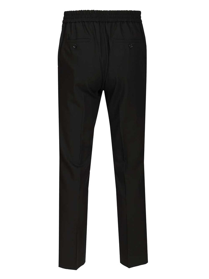 Elasticated waist trousers Black