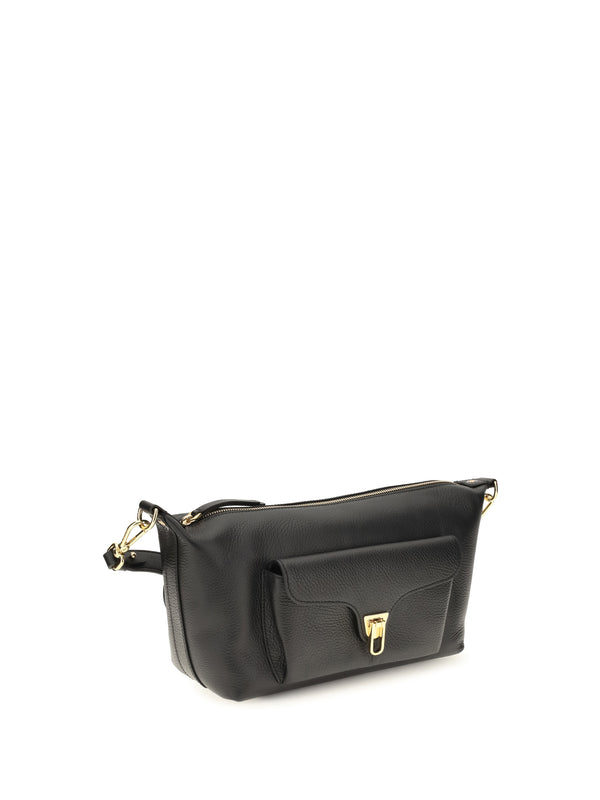 Shoulder Bag Beat Generation Black Leather Calf