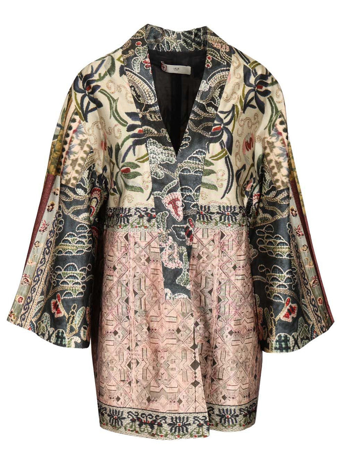 Werner kimono Multicolor Mulberry Silk Elastane Swimwear