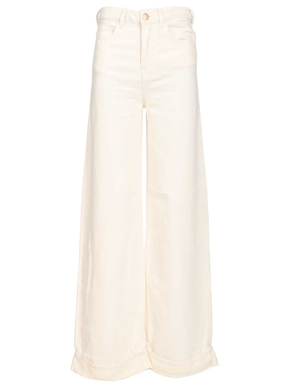 5 Pockets Pant White Jean