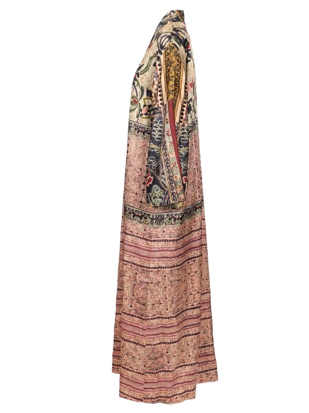 Ciclamino kimono Multicolor Silk Elastane Swimwear
