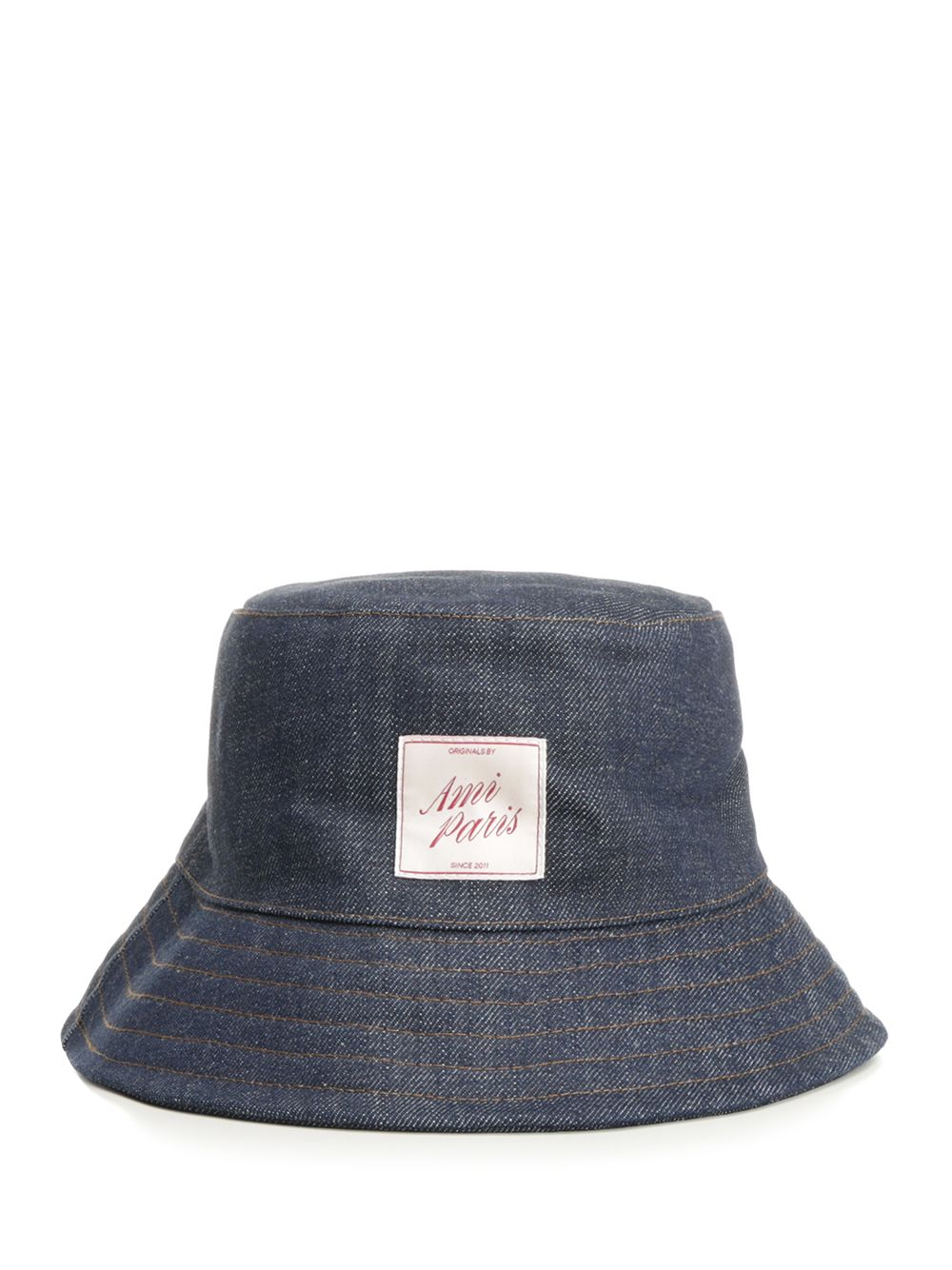 TOPSTITCHINGS DENIM HAT RAW INDIGO Blue