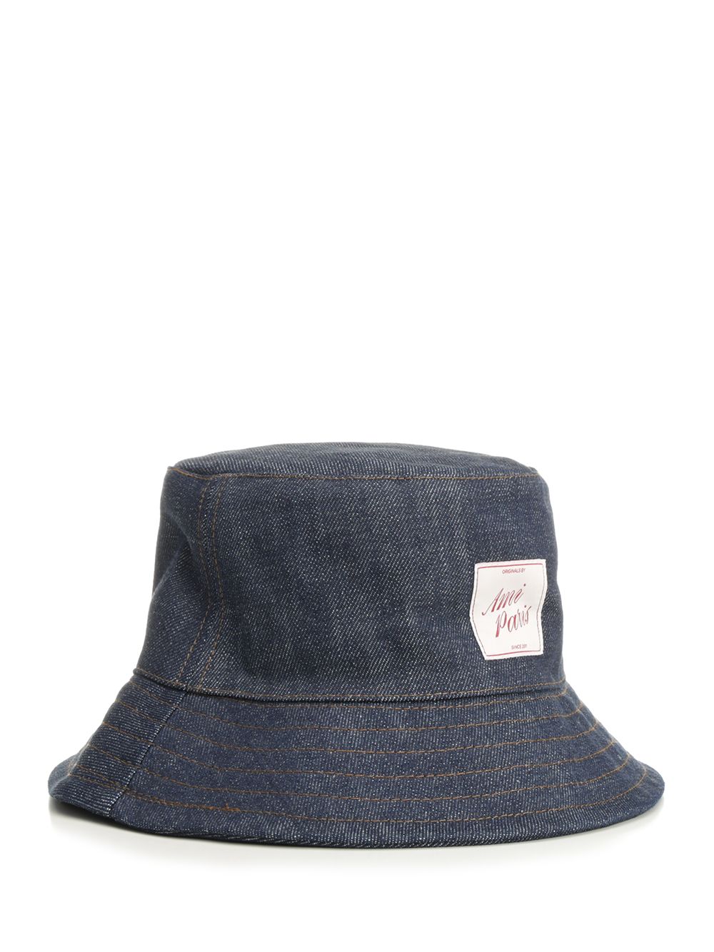 TOPSTITCHINGS DENIM HAT RAW INDIGO Blue