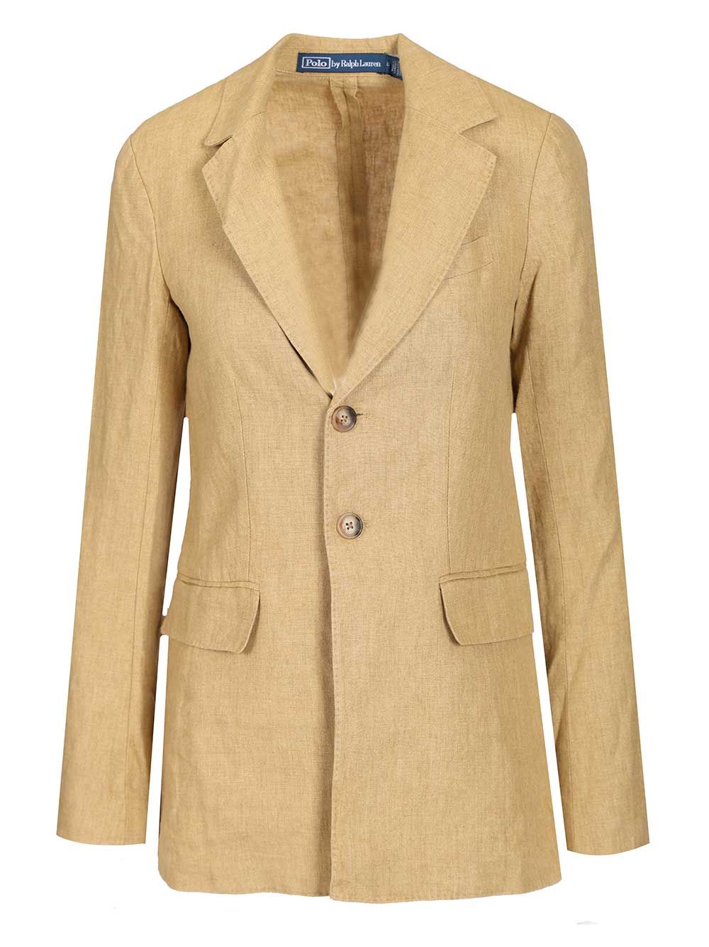 Blazer Beige Linen Jacket