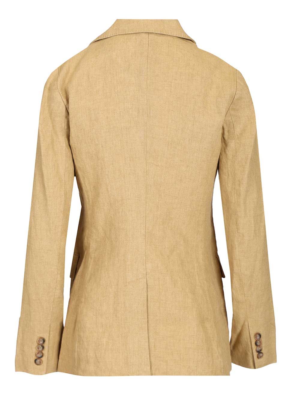 Blazer Beige Linen Jacket