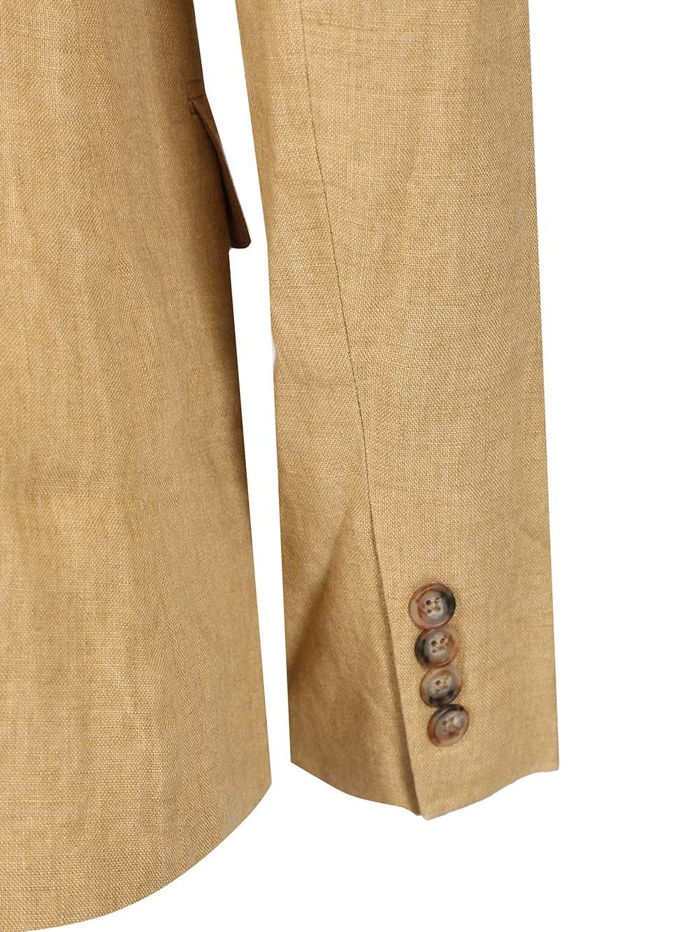 Blazer Beige Linen Jacket