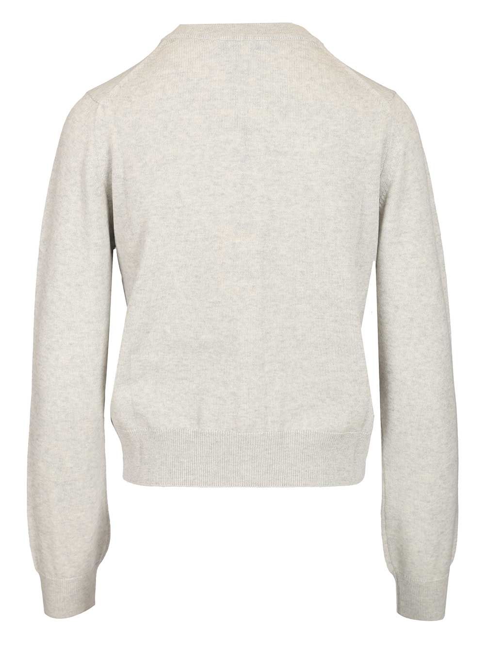 BABY FOX MERINO REGULAR CARDIGAN Grey Wool Knitwear