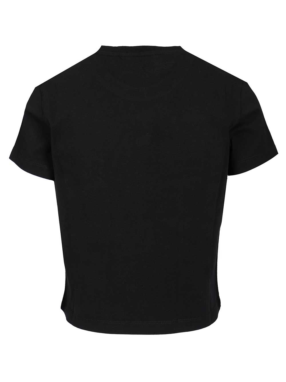 T-shirt with fox Black Cotton