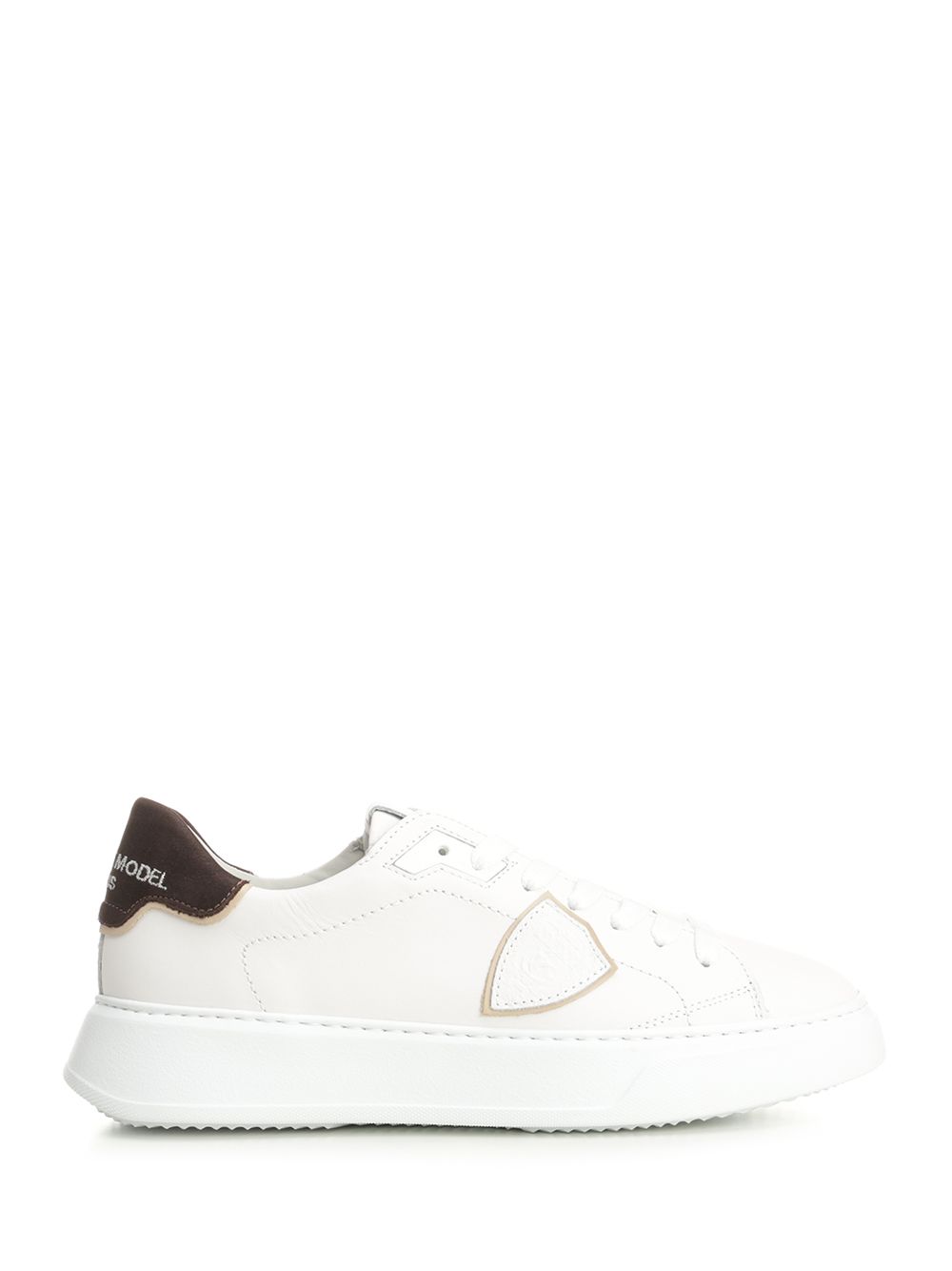 TEMPLE LOW MAN White Calf Leather Sneaker