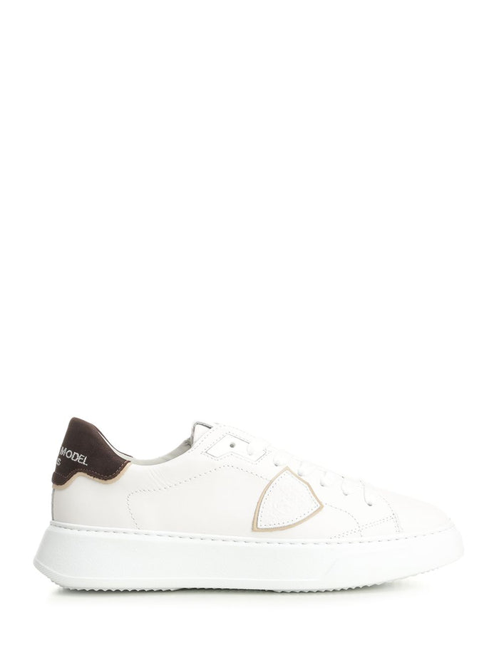 TEMPLE LOW MAN White Calf Leather Sneaker