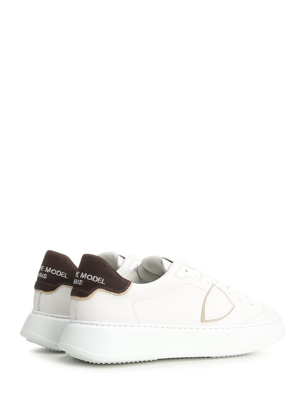 Temple Low Man White Calf Leather Sneaker