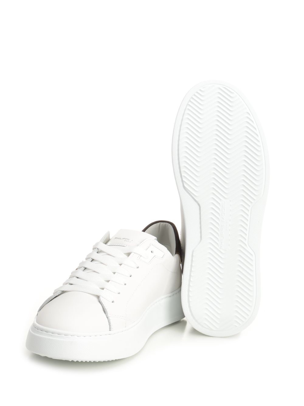 TEMPLE LOW MAN White Calf Leather Sneaker