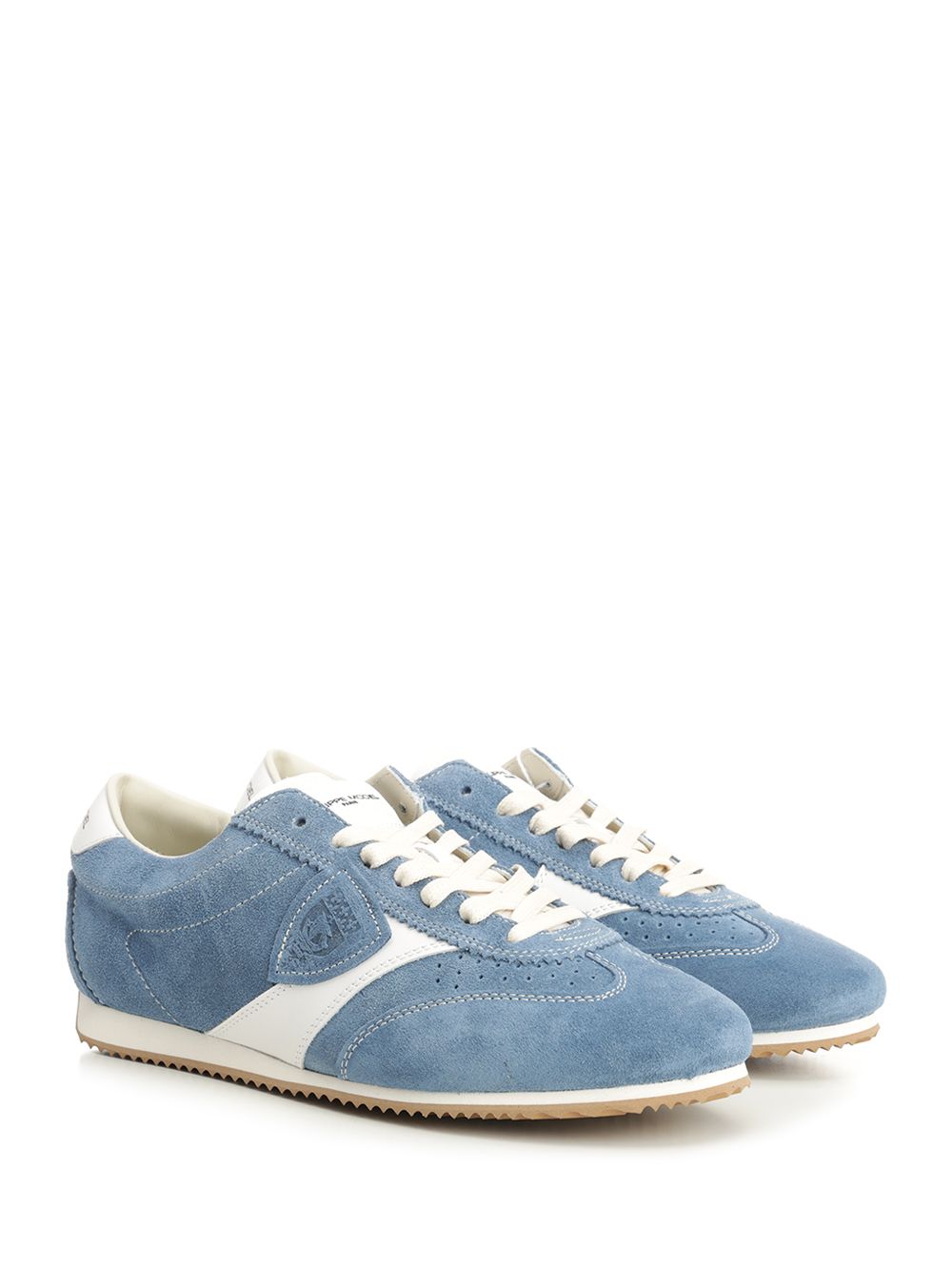 PLANCHE LOW MAN Blue Calf Leather Sneaker