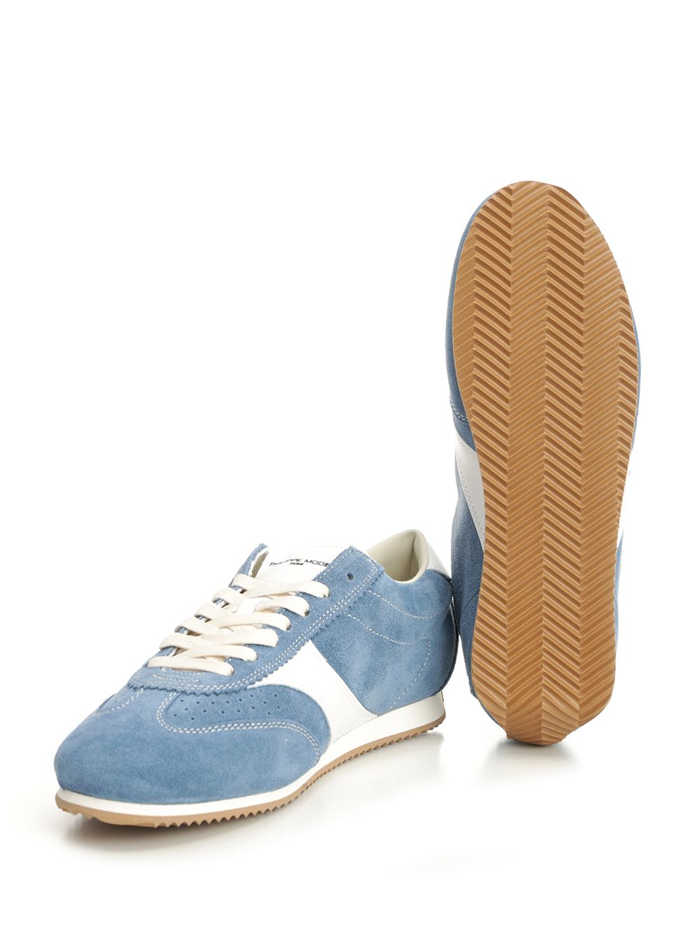 PLANCHE LOW MAN Blue Calf Leather Sneaker