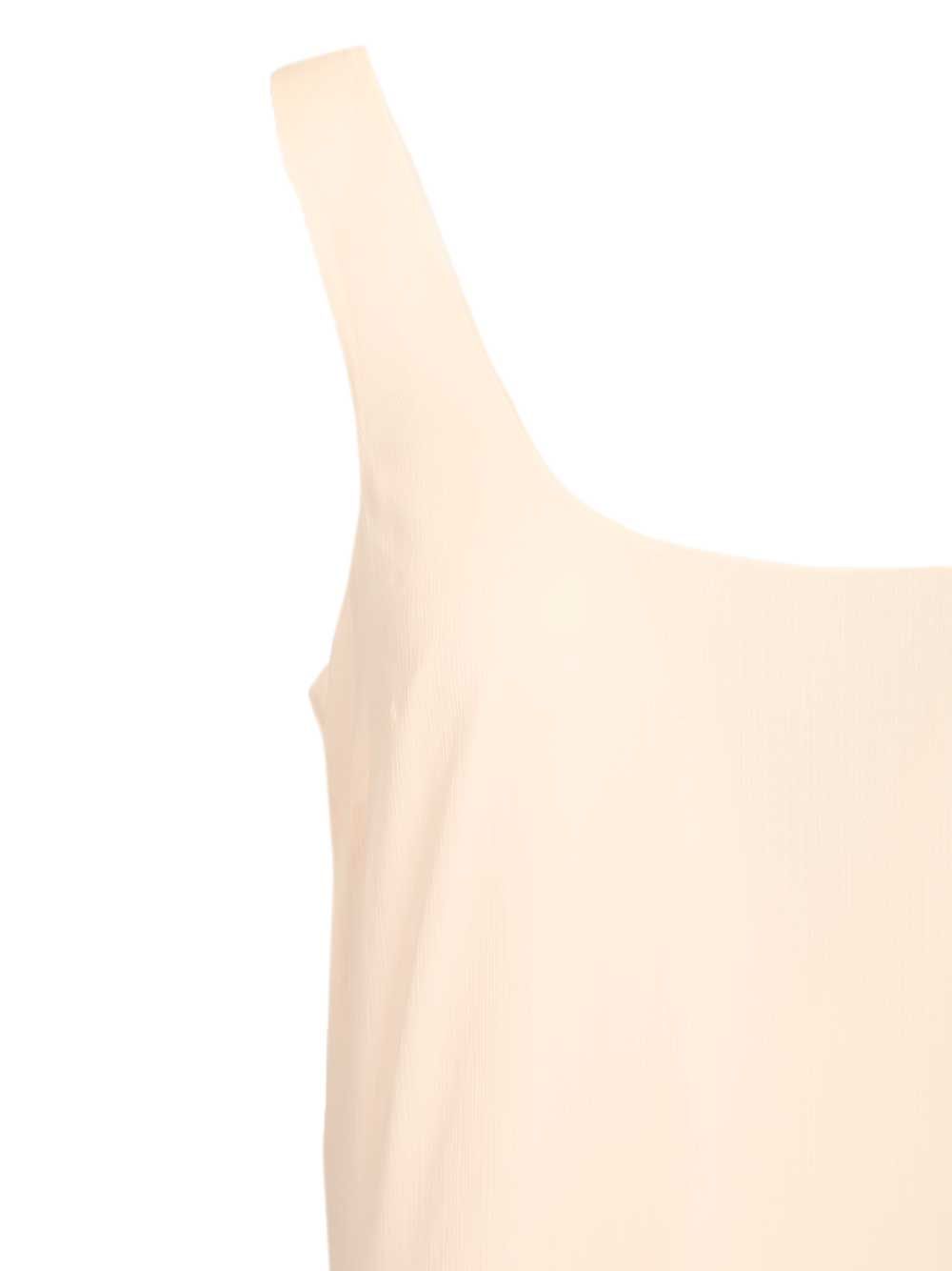 Chiffon Ruffle Dress Beige