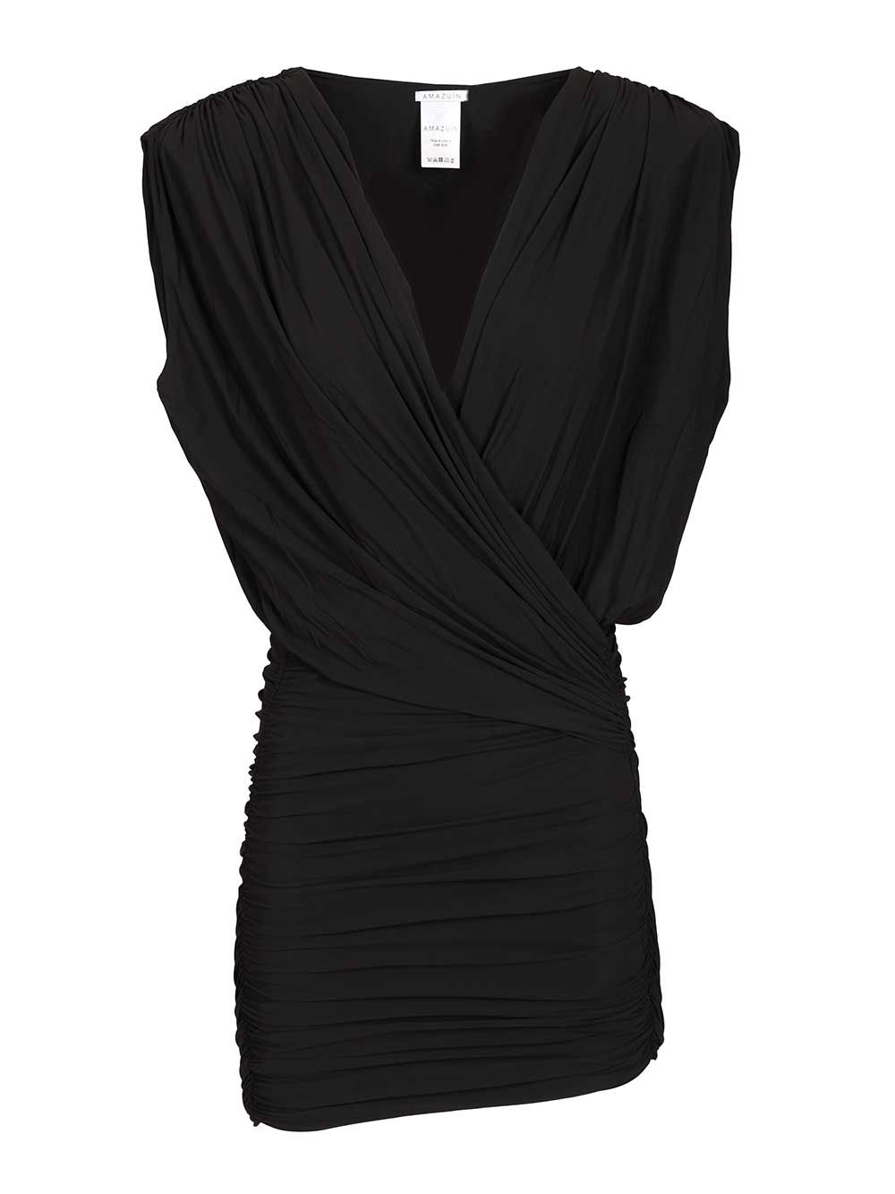Mini Dress Candice Black Jersey Polyamide Elastan