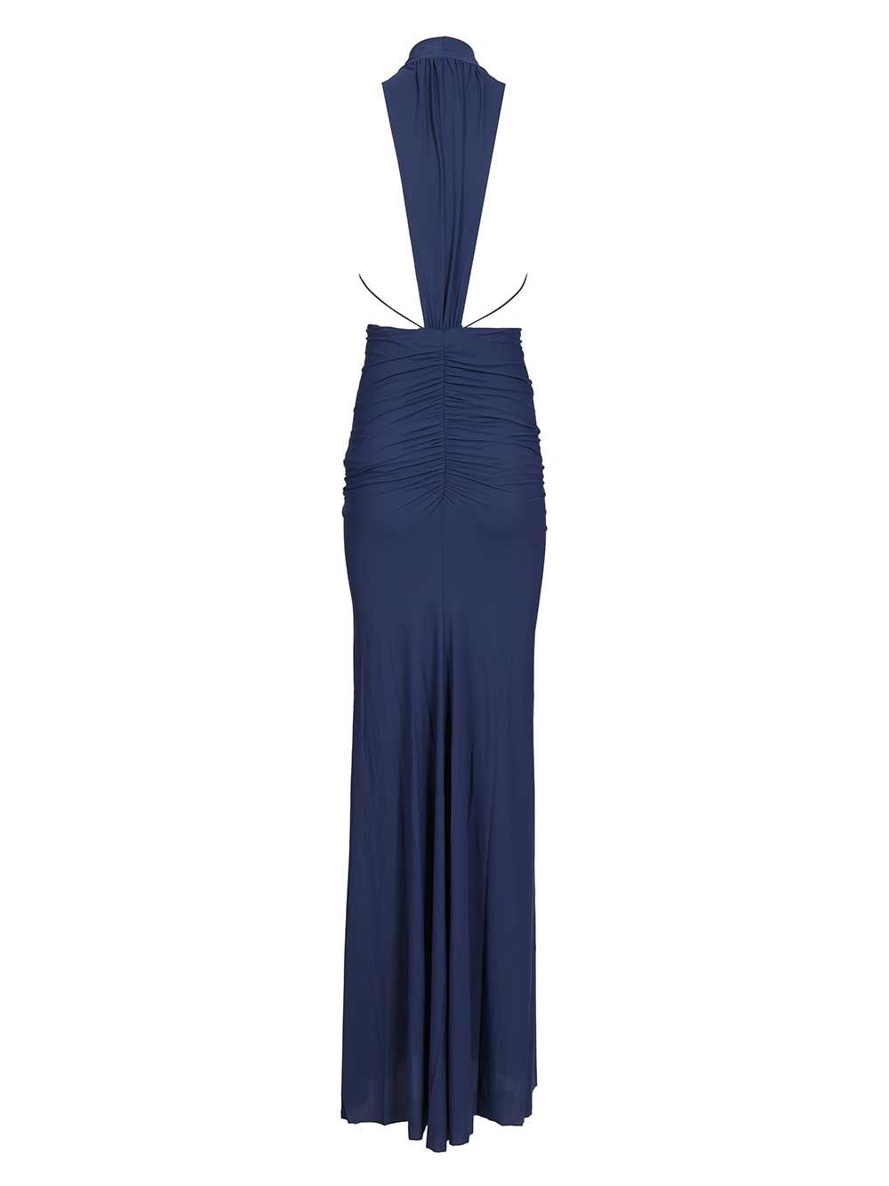 MINA Blue Jersey Polyamide Elastan Dress