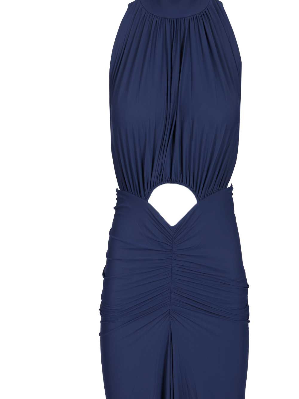 MINA Blue Jersey Polyamide Elastan Dress