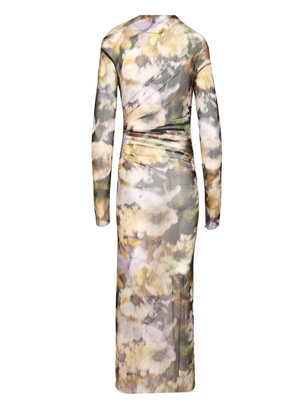 YARA SHEER Multicolor Tulle Polyamide Elastan Dress