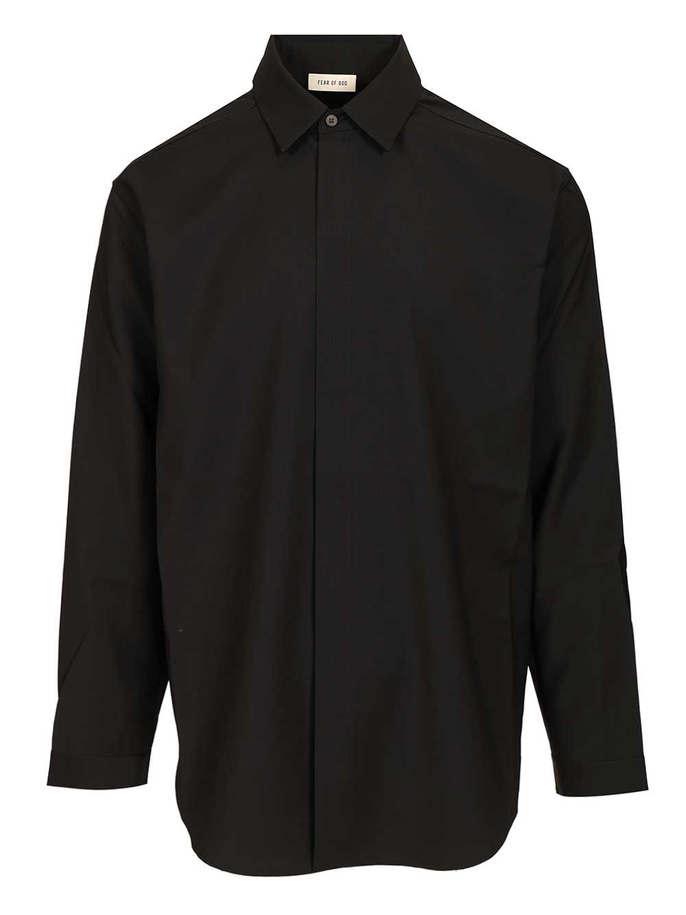 Classic shirt Black Wool