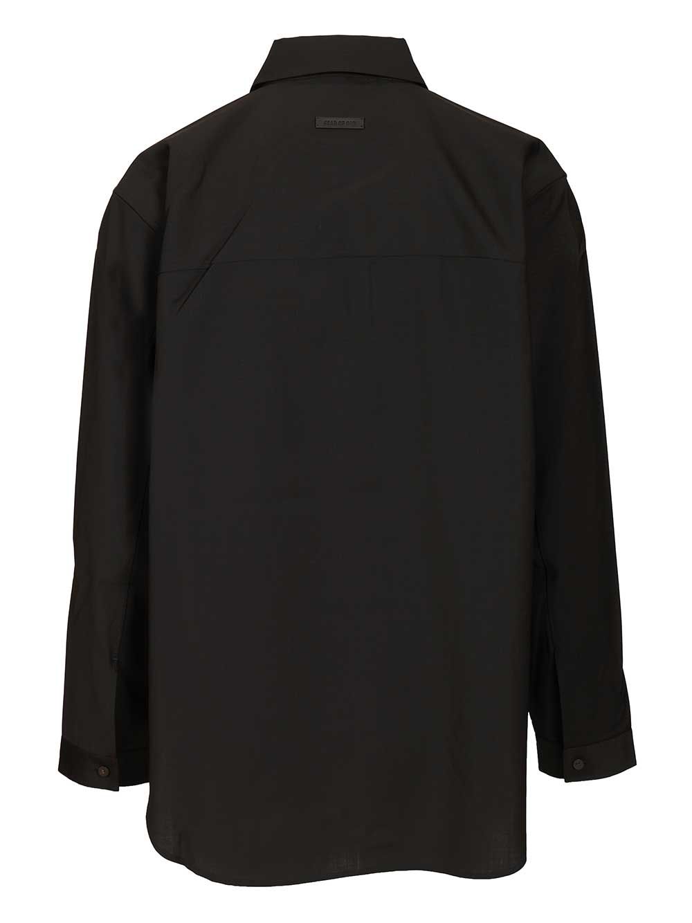 Classic shirt Black Wool