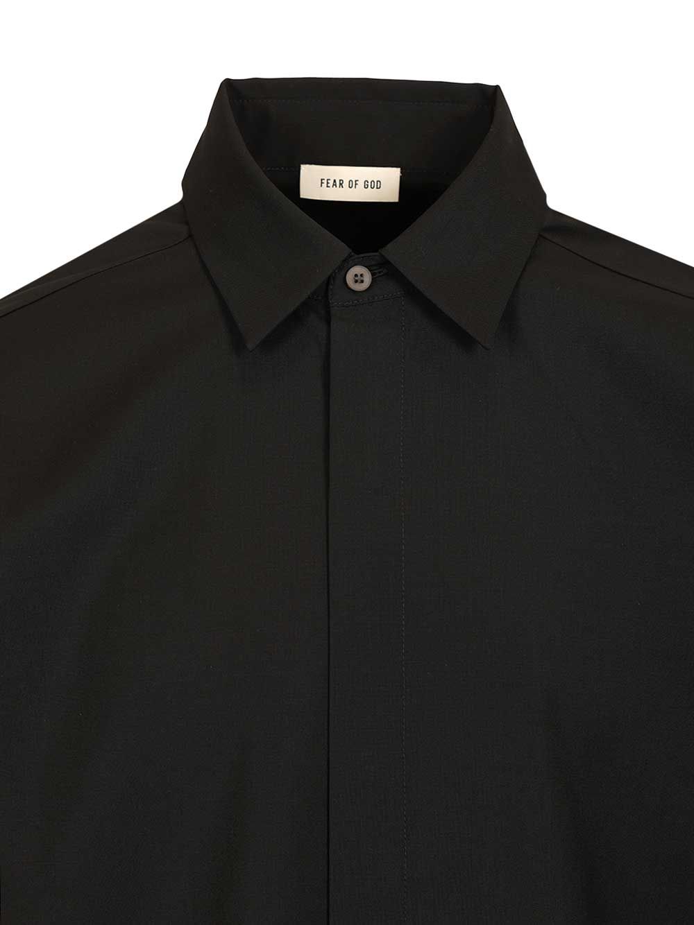 Classic Shirt Black Wool