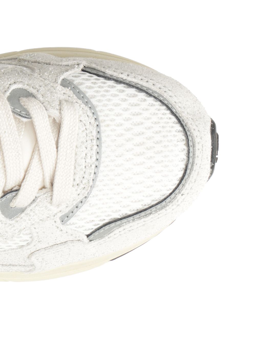Hyperway sneaker in mesh and suede White