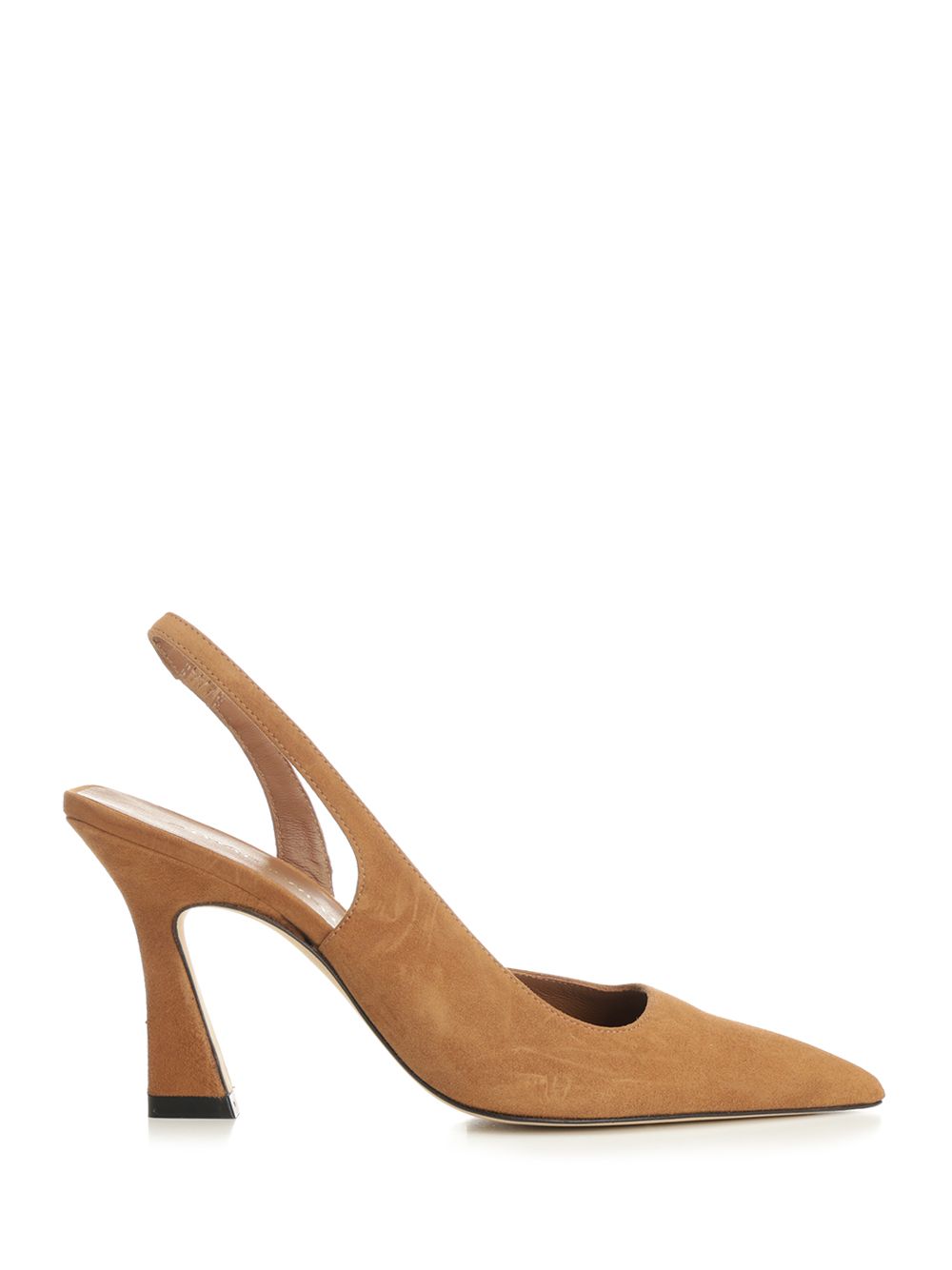 Vinnie 85 Suede Slingbacks Beige Pumps