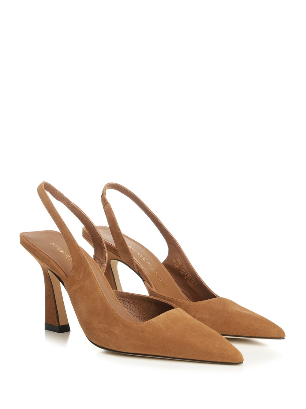 Vinnie 85 Suede Slingbacks Beige Pumps
