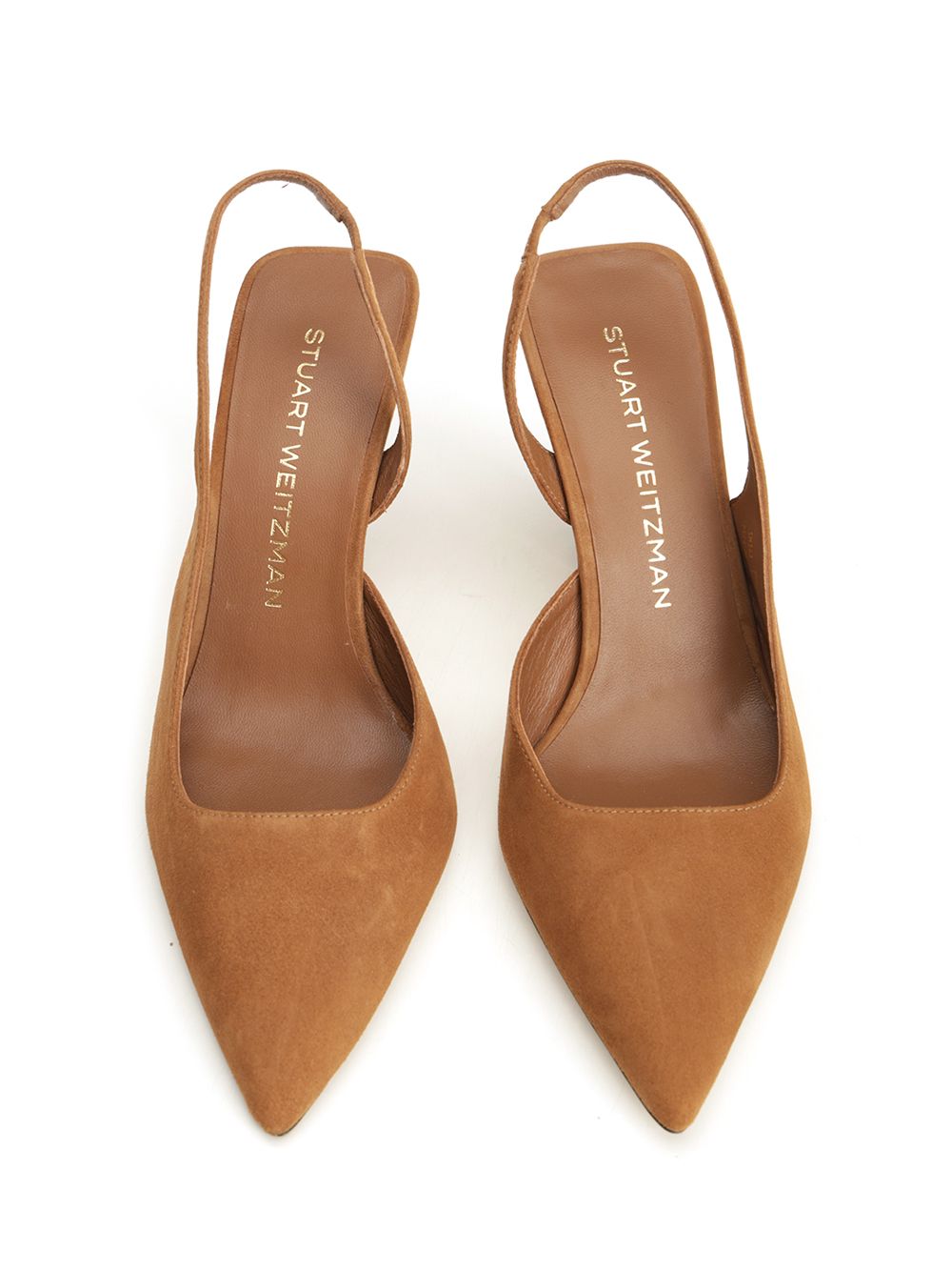 Vinnie 85 Suede Slingbacks Beige Pumps