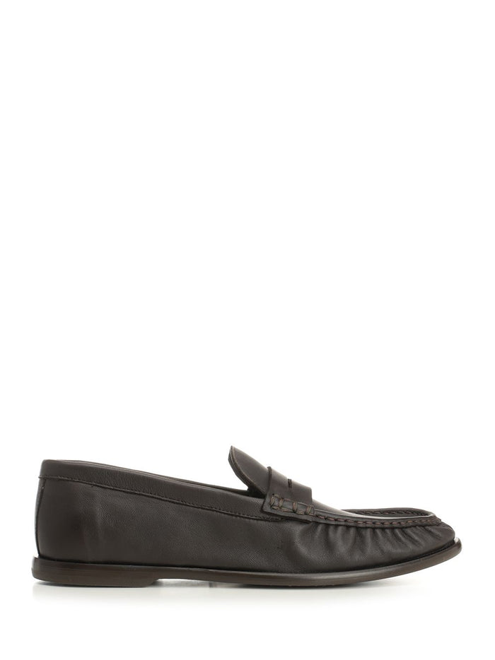 Faraon Loafers Brown Cow Leather Upper/rubber Sole Scarpe Basse