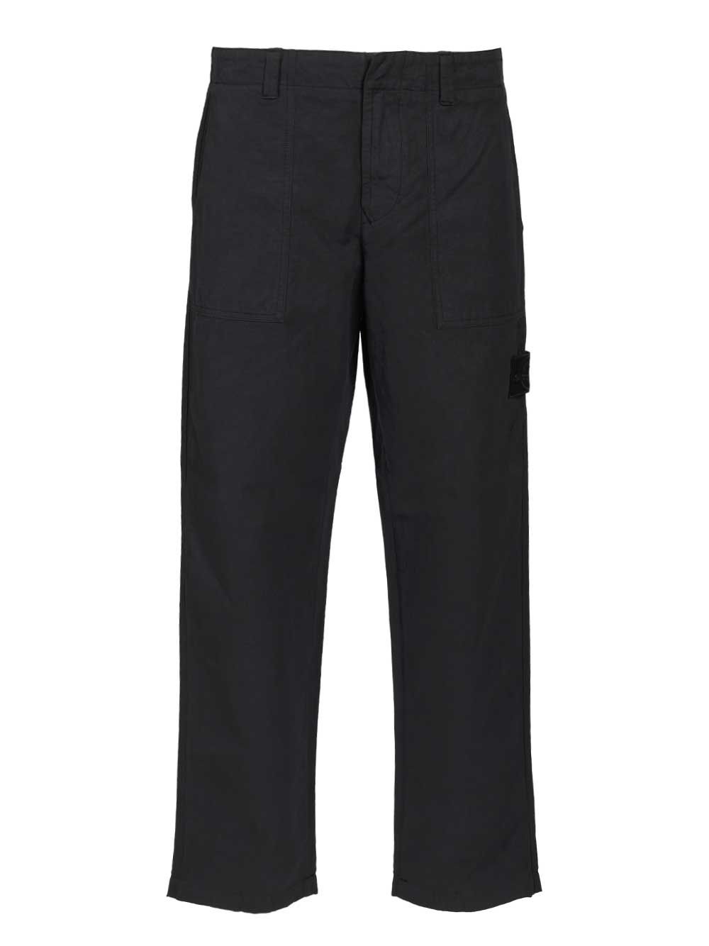 Ghost Trousers Blue Linen Cotton