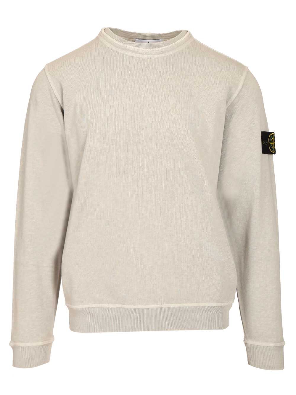 sweatshirt in malfilé cotton Grey Sweatshirts