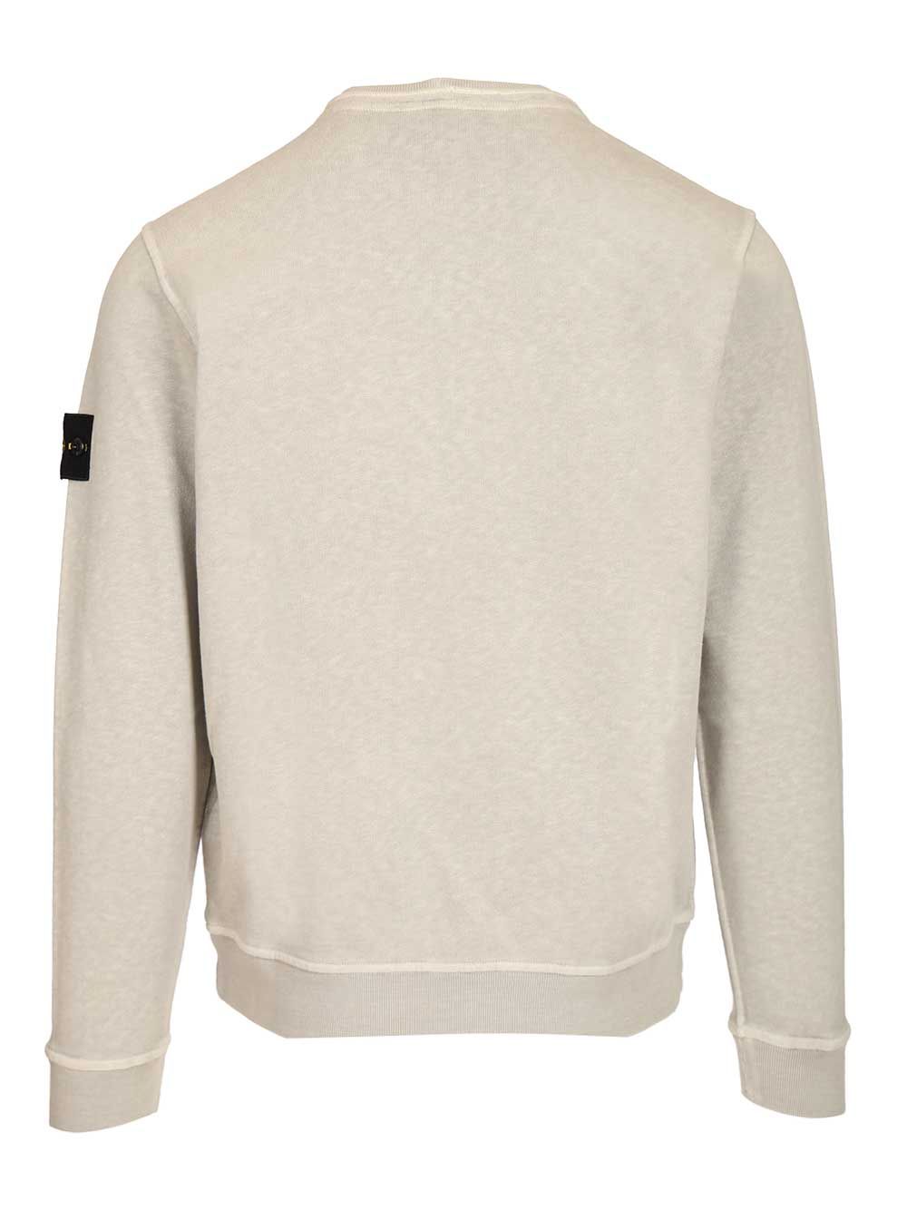sweatshirt in malfilé cotton Grey Sweatshirts