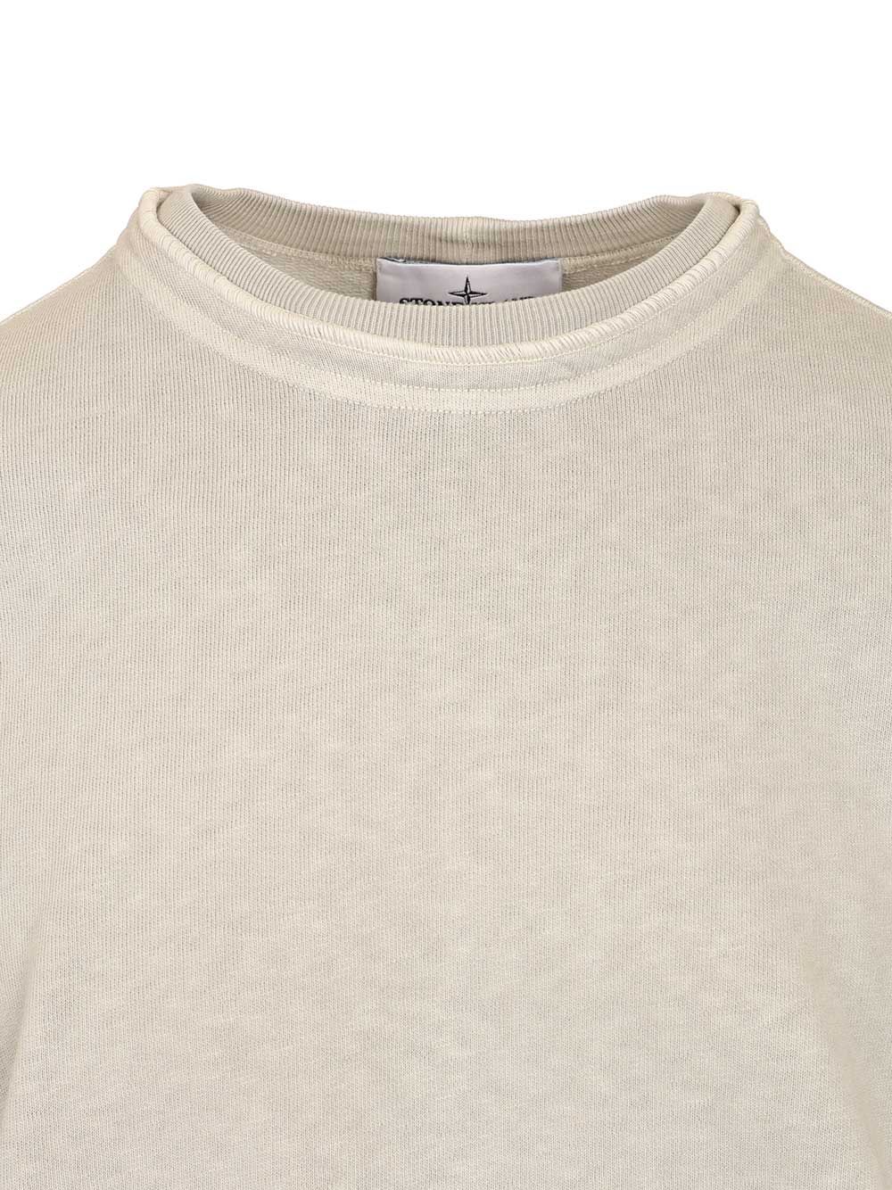 sweatshirt in malfilé cotton Grey Sweatshirts