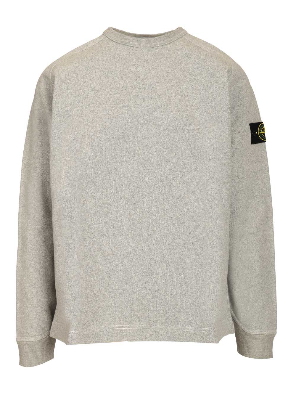 Grey Melange Sweatshirt Cotton Sweatshirts