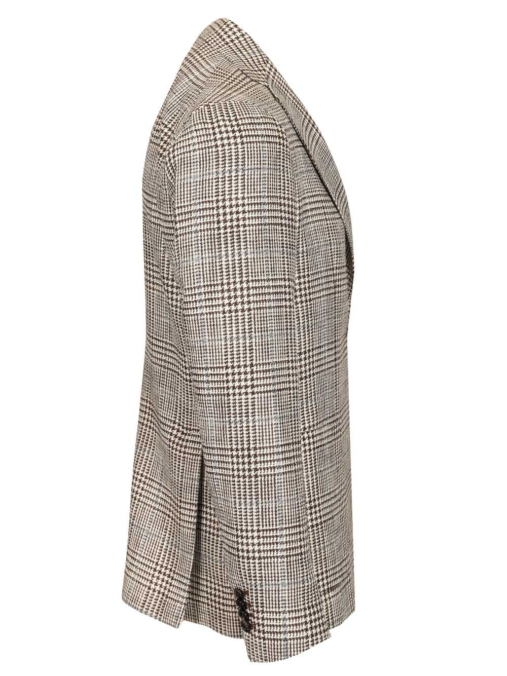 Monte Carlo Prince of Wales Blazer Brown Jacket