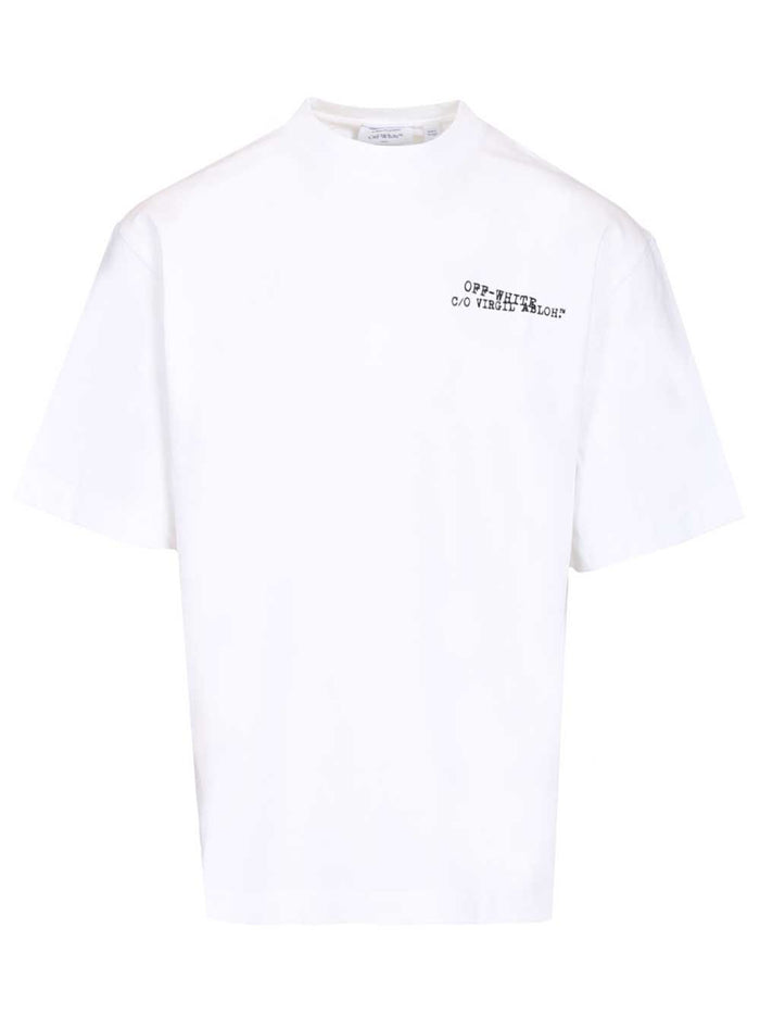 Type arrow Skate T-shirt White Cotton