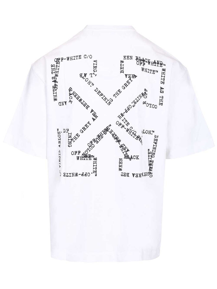 Type arrow Skate T-shirt White Cotton