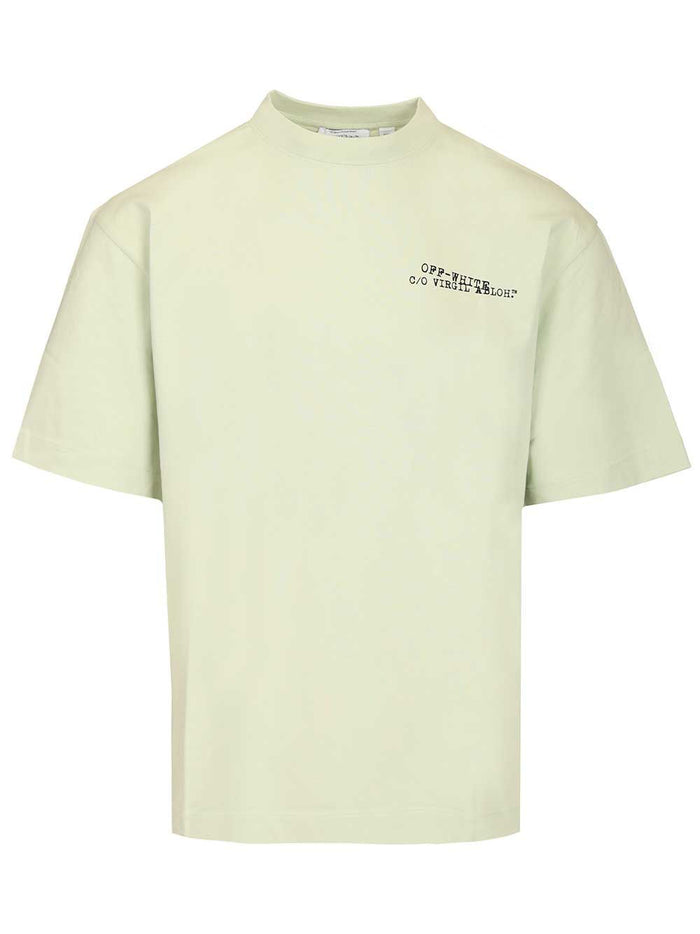 Type Arrow Skate T-Shirt Green Cotton