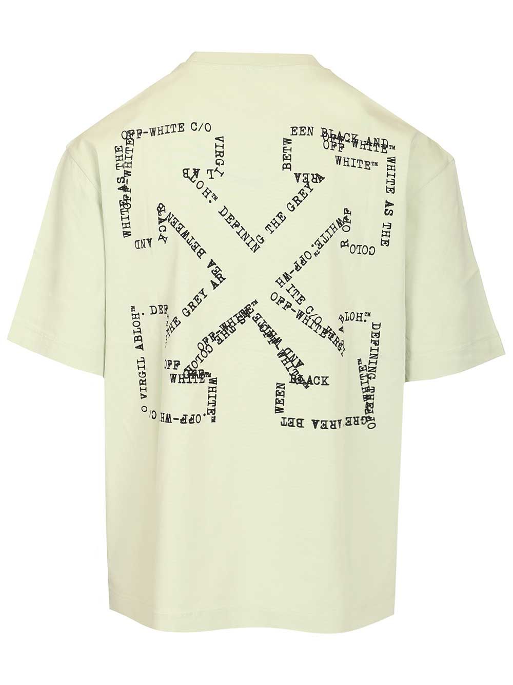 Type Arrow Skate T-Shirt Green Cotton