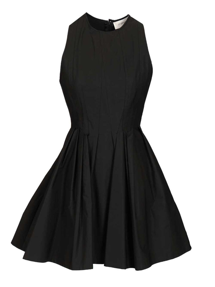 ARA SLEEVELESS WASHED COTTON MINI DRESS Black Cotone