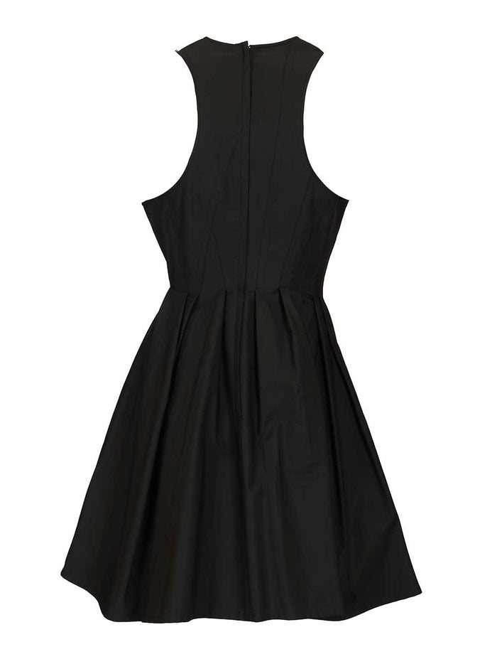 ARA SLEEVELESS WASHED COTTON MINI DRESS Black Cotone