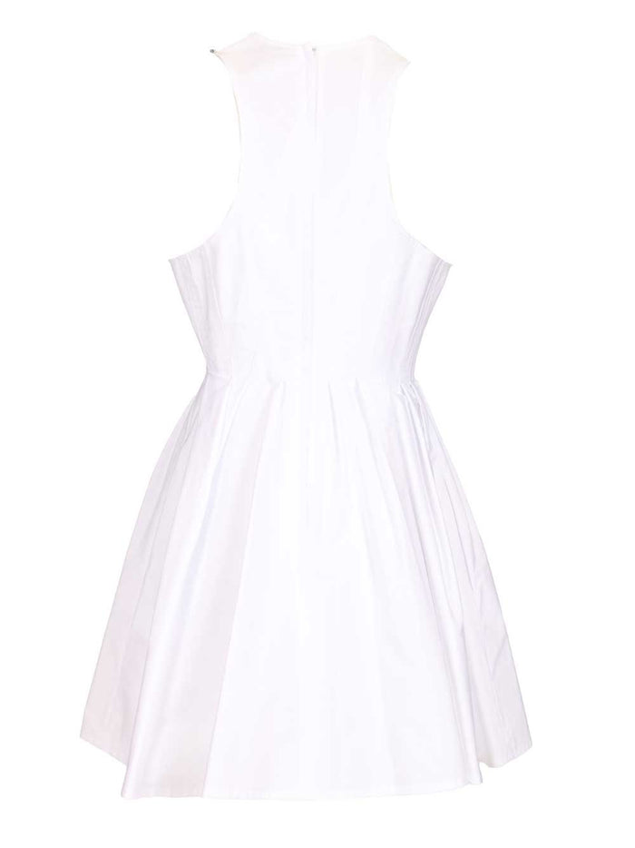 ARA SLEEVELESS WASHED COTTON MINI DRESS White Cotone