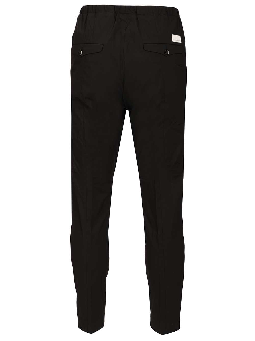 Technical poplin trousers Black Co Pa Ea