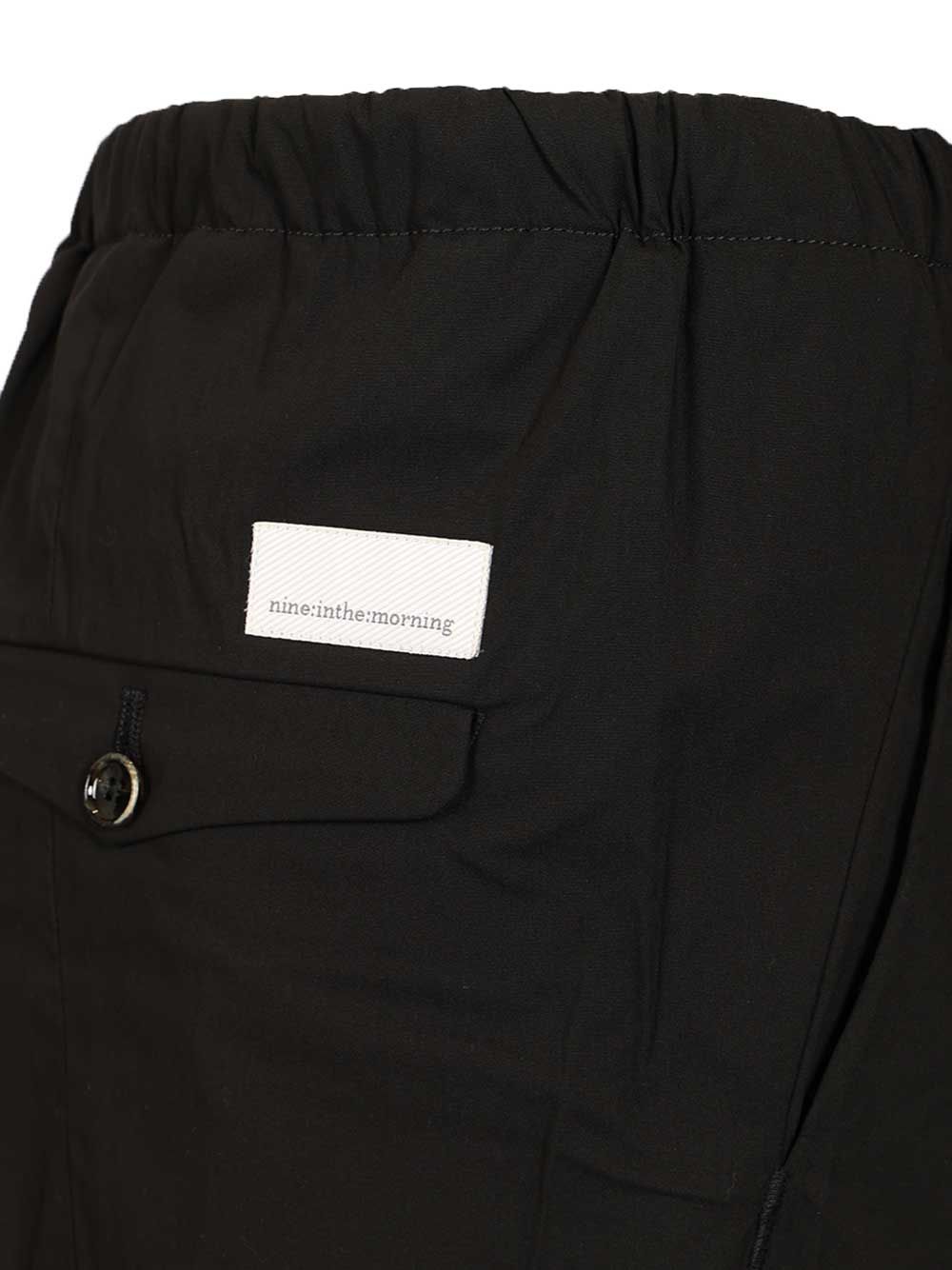 Technical poplin trousers Black Co Pa Ea