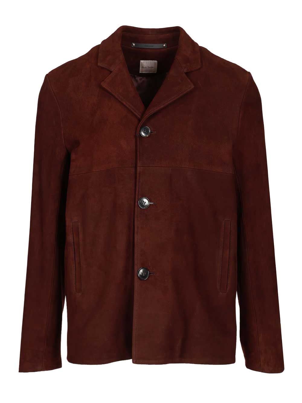 Nubuck leather jacket Brown