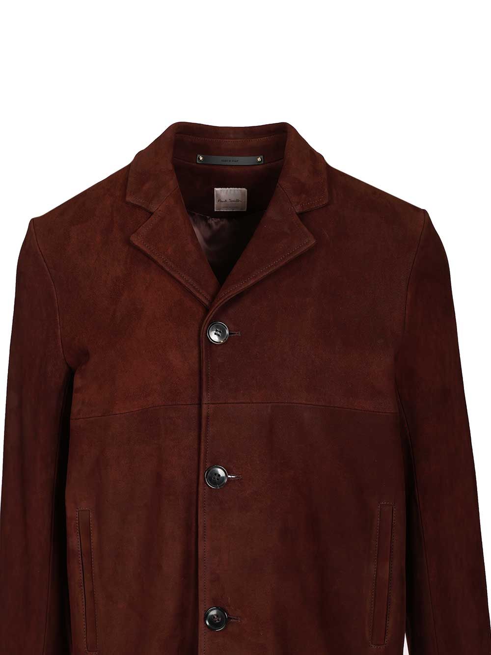 Nubuck leather jacket Brown