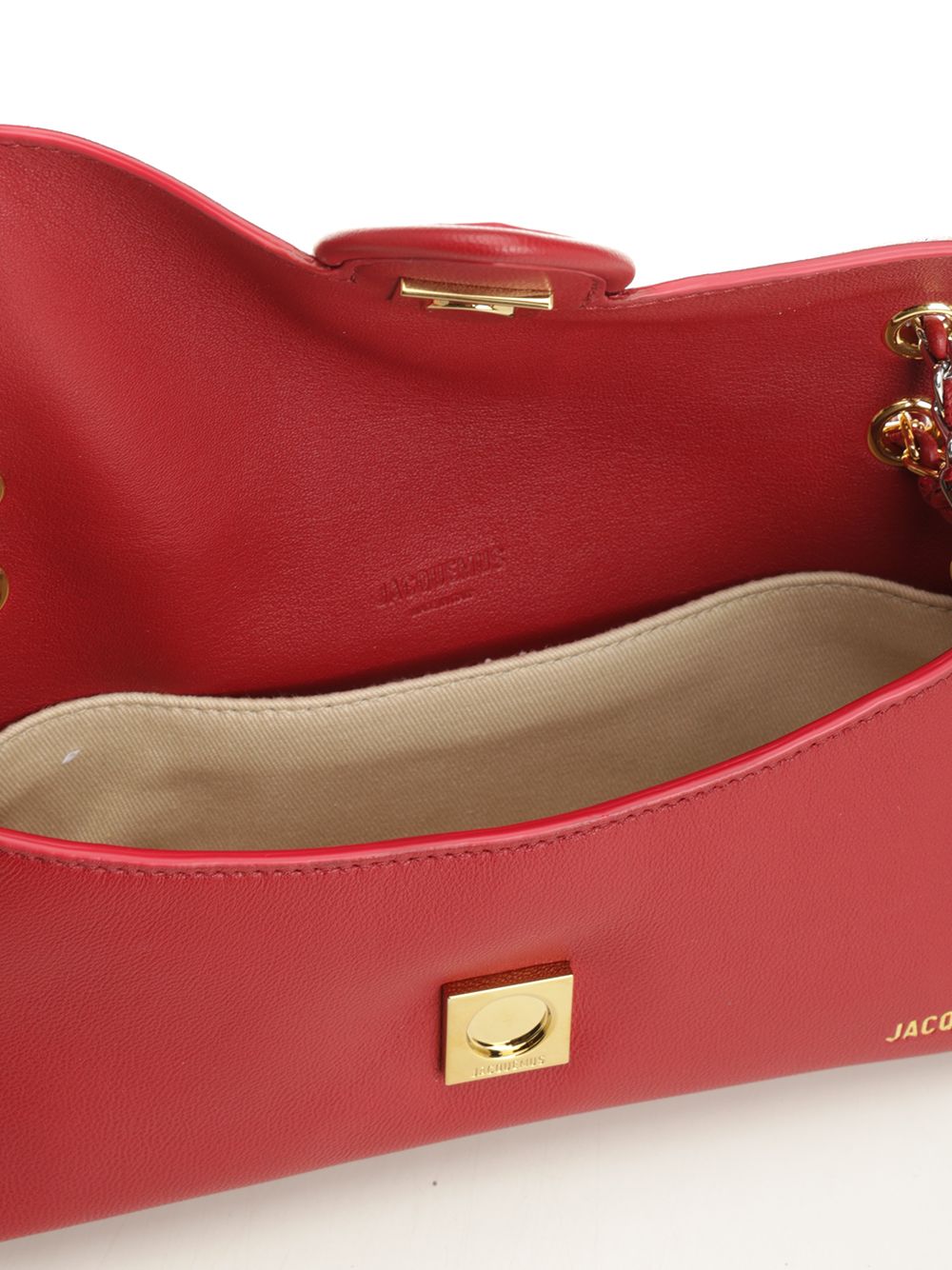 Le Bambino Chaine Red Shoulder Bags